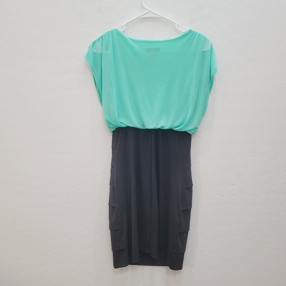💕 Sweet Storm Mint Green & Black Dress Women's Size Small - Picture 2 of 11